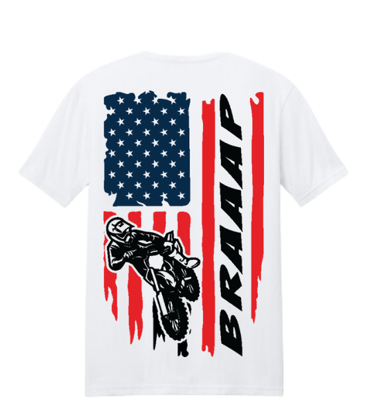 BRAAAP Colored Flag Short Sleeved T-Shirt